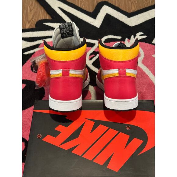 Jordan 1 Retro High OG Light Fusion Red - Picture 6 of 8